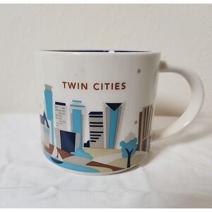 Starbucks Coffee Mug Twin Cities You Are Here Collection Mug 14oz Cup 2013 Tea‎